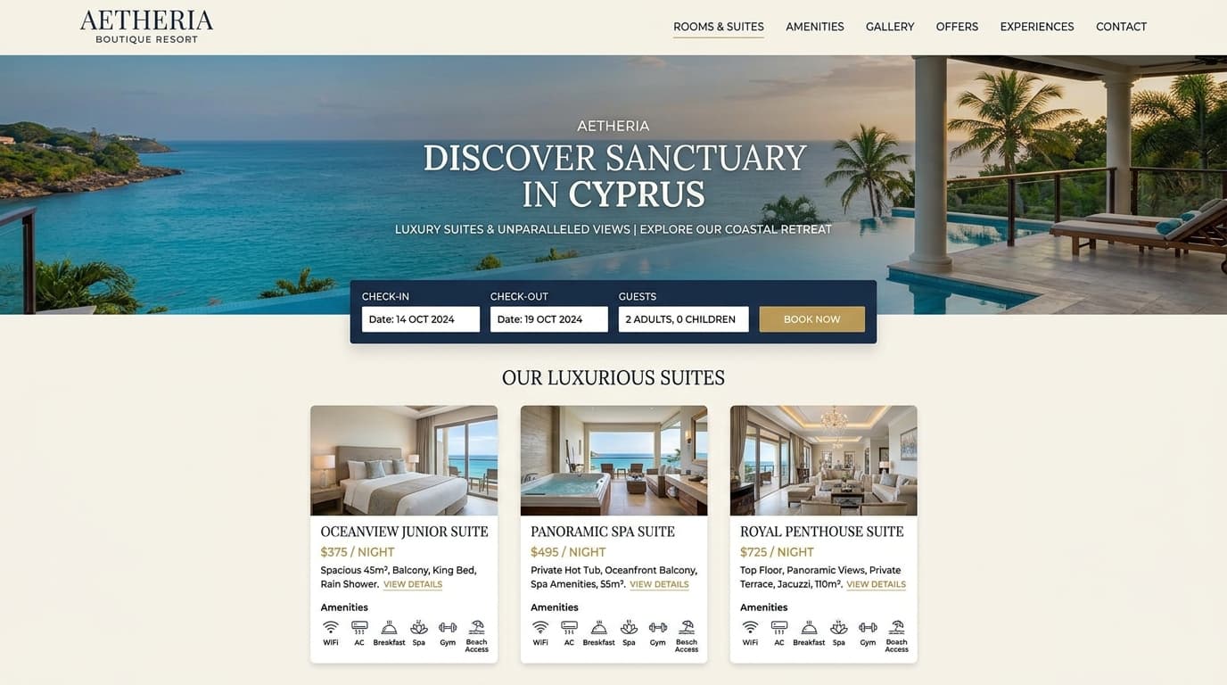 Luxury Hotel Web Platform